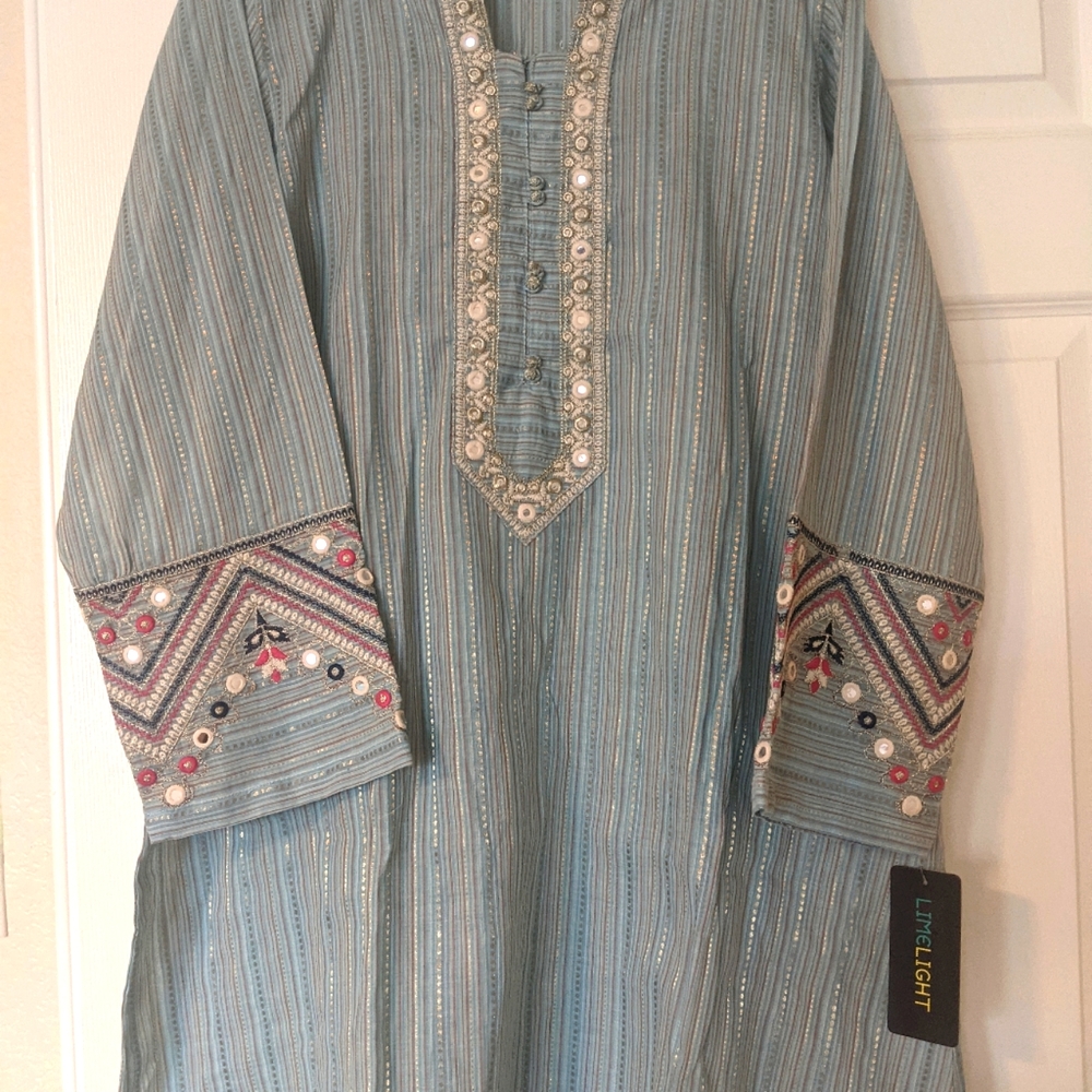 Beautiful stylish embroided kurta(shirt) size medium to large